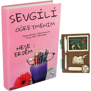 Öğretmenler Gününe Özel Sevgili Öğretmenim-Ahşap Defter