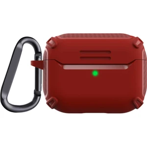 Case 4U Apple Airpods Pro Kılıf Darbe Emici Çift Katmanlı Silikon Airbag 26 Kırmızı