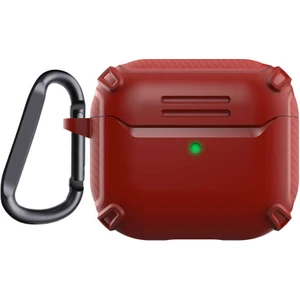 Case 4U Apple Airpods 3. Nesil Kılıf Darbe Emici Çift Katmanlı Silikon Airbag 26 Kırmızı