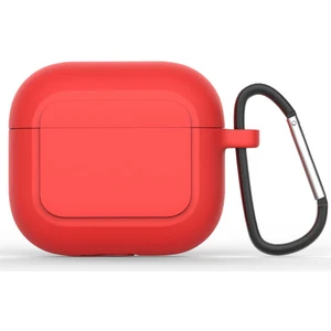 Case 4U Apple Airpods 3. Nesil Kılıf Full Tam Koruyan Soft Silikon Airbag 23 Kırmızı
