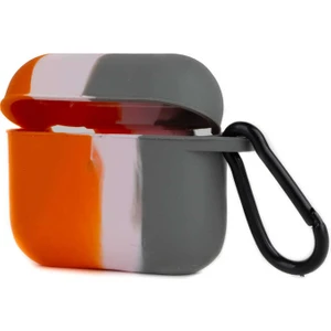 Case 4U Apple Airpods 3. Nesil Silikon Kılıf Airbag 29 NO15 Yeşil - Turuncu