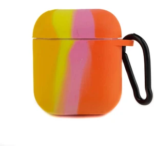 Case 4U Apple Airpods Silikon Kılıf Airbag 29 NO19 Pembe - Sarı