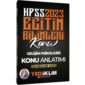Yediiklim Yayınları KPSS 2023 Eğitim Bilimleri Gelişim Psikolojisi Konu Anlatımı