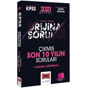 Yargı Yayınevi KPSS 2023 Eğitim Bilimleri Fasikül Fasikül Orjinal Son 10 Yılın Çıkmış Soruları ve Çözümleri