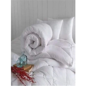 Çift Kişilik Microfiber Yorgan + 2 Adet Yastık + Çift Kişilik Fitted Alez