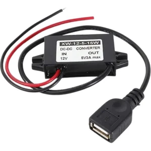 Dc-Dc 12V'TAN 5V'A 3A Voltaj Düşürücü - USB Çıkışlı