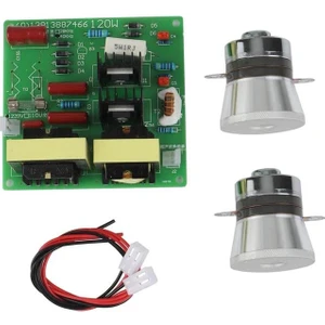 Ac 220V Ultrasonik Temizleyici Sürücü Kartı + 2 Adet 50W 40KHZ Transdüser