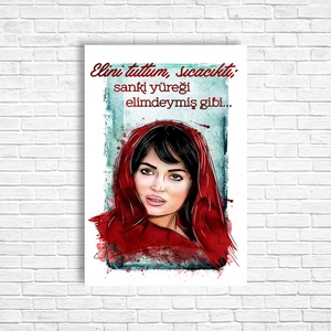 Trend Poster Türkan Şoray Yeşilçam Retro Ahşap Poster