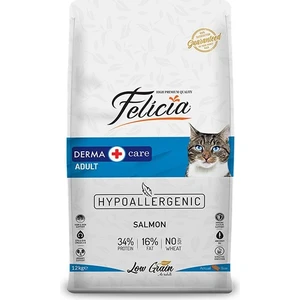 Felicia Düşük Tahıllı Hipoalerjenik Somonlu Yetişkin Kedi Maması 12 kg