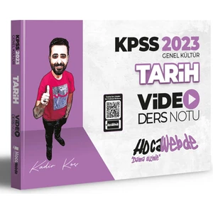 Hocawebde Yayınları KPSS 2023 Tarih Video Ders Notu