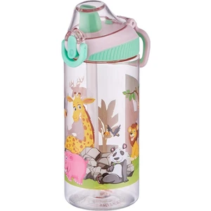 Tritan Pipetli Kapaklı Çocuk Matarası 500ML Pembe