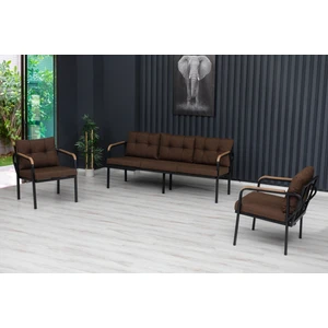 3+1+1 Zen Bahçe Takımı, Balkon, Bahçe, Cafe Mobilyası, Süngerli Metal Çay Seti