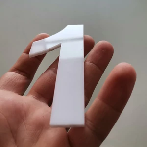 Doğa Reklam Kapı Numarası 10 cm Beyaz Pleksi Kendinden Yapışkanlı Bina Daire Villa Kapı Numarası Arial Yazı Tipi