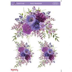 My Hobby Lineart Çiçek Desenli Sulu Transfer Lnt-25 25X35