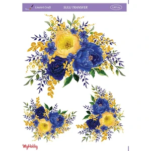 My Hobby Lineart Çiçek Desenli Sulu Transfer Lnt-24 25X35