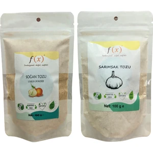 Fx Food Katkısız Soğan Tozu (100 gr) & Katkısız Sarımsak Tozu (100 gr)