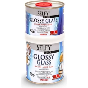 Selfy Decor Glossy Glass 500+250 gr Sıvı Cam, Banyo, Mutfak, Tezgah, Verniği