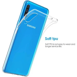 Kip GSM Galaxy A70 Kılıf Için Tasarlanan Kristal Şeffaf Kaymaz Silikon Kılıf