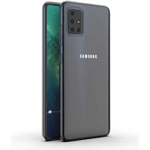 Kip GSM Galaxy A71 Kılıf Için Tasarlanan Kristal Şeffaf Kaymaz Silikon Kılıf