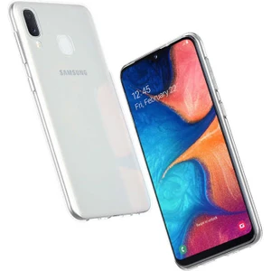 Kip GSM Galaxy A20E Kılıf Için Tasarlanan Kristal Şeffaf Kaymaz Silikon Kılıf