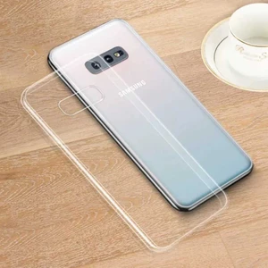 Kip GSM Galaxy S10E Kılıf Için Tasarlanan Kristal Şeffaf Kaymaz Silikon Kılıf