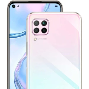 Kip GSM Huawei P40 Lite Kılıf Için Tasarlanan Kristal Şeffaf Kaymaz Silikon Kılıf