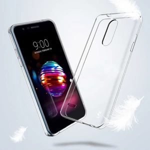 Kip GSM Lg K11 Kılıf Için Tasarlanan Kristal Şeffaf Kaymaz Silikon Kılıf