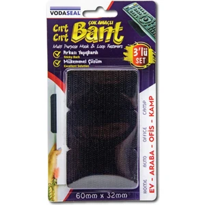 Çok Amaçlı Cırt Cırt Bant 3 Adet 60 mm x 32 mm