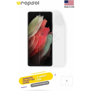 Galaxy S21 Ultra Ekran Koruyucu Darbe Emici Poliüretan Film Amerika Üretimi