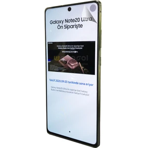 Galaxy Note 20 Ultra Ekran Koruyucu Darbe Emici Poliüretan Film Amerika Üretimi