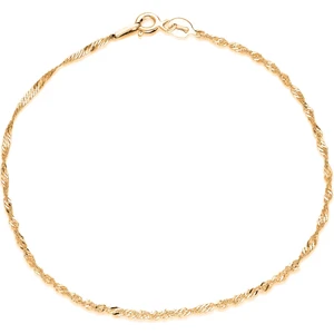 Adal Silver Gümüş Singapur Hayalet Zincir Bileklik (1 Mm)