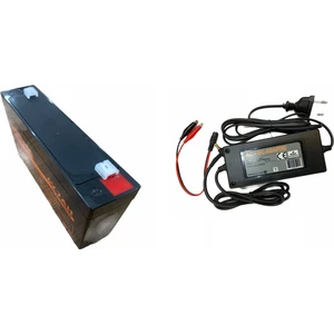 Ata Elektronik Pilsan Aliş BABY2GO  Dolu Bmw Mercedes Birçok Markaya Uyumlu Çocuk Oyuncak Araç Aküsü 6V 7AH 6 Volt 7 Amper ve 6 Volt Şarj Cihazı Adaptör Set Şarj Cihazı : 3.5A 3,5 Amper