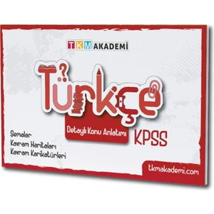 TKM Akademi Türkçe Konu Anlatım Kitabı Hafıza Teknikleri ile Desteklenmiş