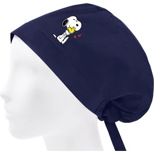 Tesettür Snoopy Kuş Baskılı Doktor Bonesi Hemşire Bonesi Hastane Bonesi Aşçı Şef Bonesi Medikal Cerrahi Bone Chef Bandanası
