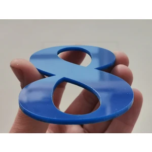 Ferizli Reklam Kapı Numarası 15 cm Mavi Pleksi Kendinden Yapışkanlı Bina Daire Villa Kapı Numarası Roma Yazı Tipi