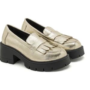 Altman Gold Kadın Deri Püsküllü Loafer