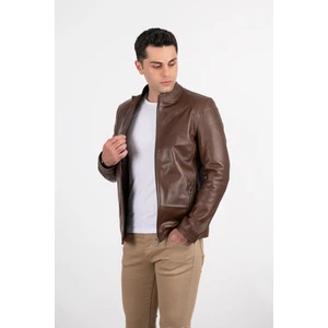 Deri Effect Erkek Siyah Hakiki Deri Ceket