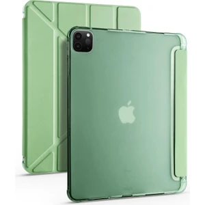 iPad Pro 12.9 6. Nesil 2022 M2 Uyumlu Kılıf Kalem Bölmeli Premium Akıllı Kapak Standlı Smart Cover