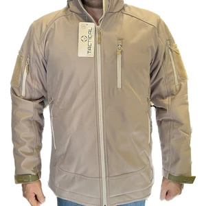 Bej Renk Softshell Mont Rüzgar ve Su Geçirmez