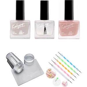 French Set + Stamper + Dot Kalemi 5'li