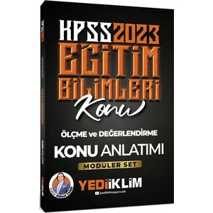 Yediiklim Yayınları KPSS 2023 Eğitim Bilimleri Ölçme ve Değerlendirme Konu Anlatımı