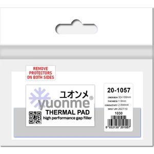 Termal Ped / Thermal Pad 1.0mm 2.0W/MK