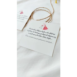 Çikoleyt Design Marteniçka Kartı 9CMX9CM 50 Adet