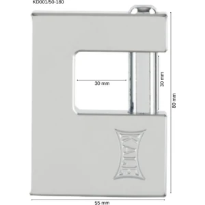 Kale Kilit Yatay Asma Kilit Pirinç Saten 80 mm