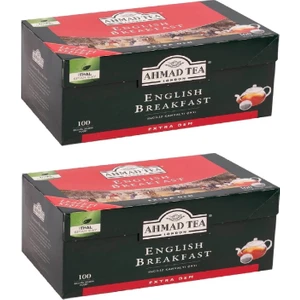 Ahmad Tea English Breakfast Demlik Poşet Çay 100'LÜ x 2 Adet