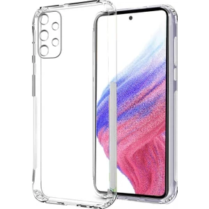 Samsung Galaxy A73 Kılıf Şeffaf 3D Kamera Lens Korumalı Tıpalı Silikon