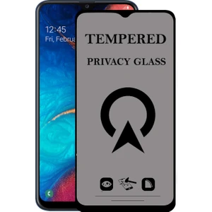 Kzy Samsung Galaxy A20 Tam Kaplayan Privacy Hayalet Temperli Ekran Koruycu Cam