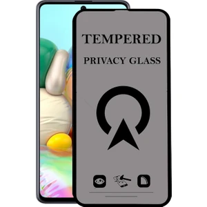 Kzy Samsung Galaxy A71 Tam Kaplayan Privacy Hayalet Temperli Ekran Koruycu Cam