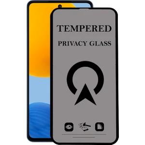 Kzy Samsung Galaxy M52 Tam Kaplayan Privacy Hayalet Temperli Ekran Koruycu Cam