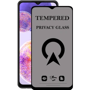 Kzy Samsung Galaxy A23 Tam Kaplayan Privacy Hayalet Temperli Ekran Koruycu Cam